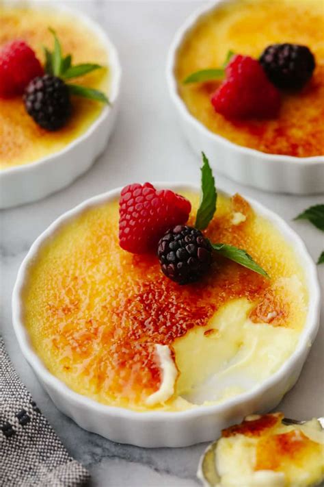 French Creme Brulee Presentation