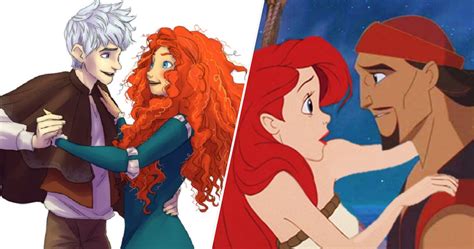 22 Fan Redesigns Of Unexpected Disney And DreamWorks Crossover Couples