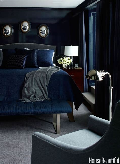 How To Make Dark Colors Work In ANY Room | Blue bedroom, Dark blue ...