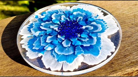 #928 WOOHOO! My Best 3D Resin Flower Coaster So Far. Watch My Tutorial To See How I Did It ...