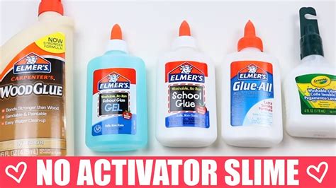 MIXING 5 Different Types of Glue How To Make SLIME Without Borax. No Activator Slime. - YouTube