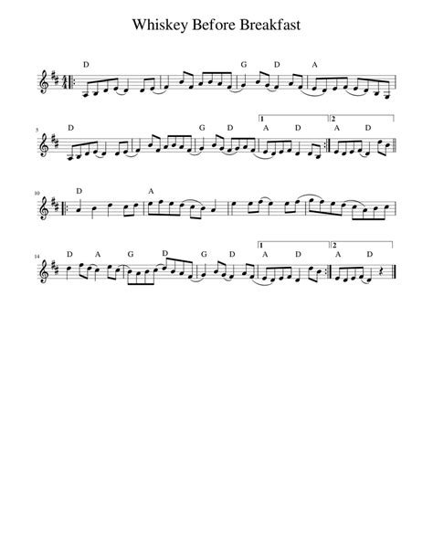 Whiskey Before Breakfast Sheet music for Piano (Solo) | Musescore.com