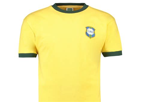 Score Draw Brazil 1970 World Cup Final Home Retro Shirt - Football Shirt Culture - Latest ...