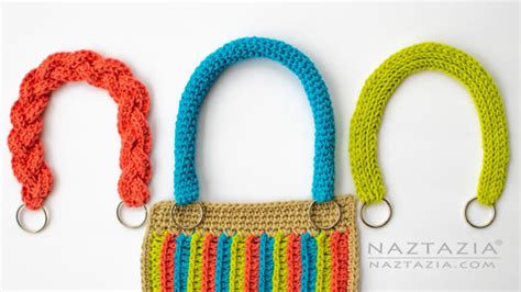 How to Crochet Handbag Handles - Naztazia