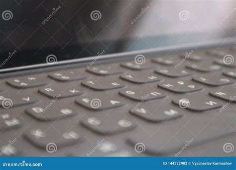 Keyboard In Russian For Tablet. Keyboard Layout Using English And Russian Letter Royalty-Free ...