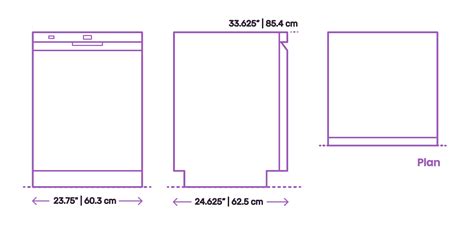 Dishwasher Dimensions & Drawings | Dimensions.Guide