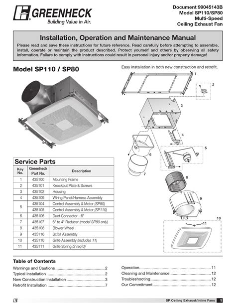 Greenheck Exhaust Fan Wiring Diagram - Wiring Diagram and Schematics