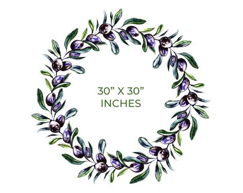 Olive Leaf Wreath Watercolor Clipart Olive Wreath Sublimation - Etsy