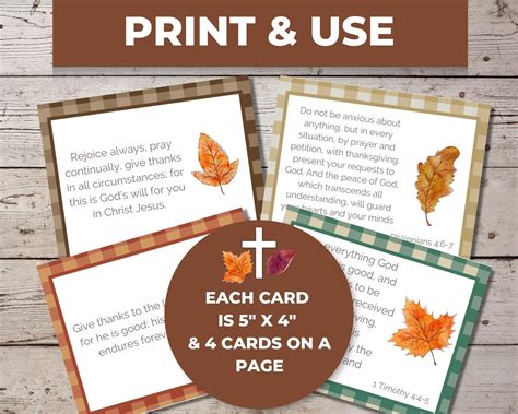 Thanksgiving Scripture Cards, Thanksgiving Bible Verses, Gratitude Cards Printable, Thanksgiving ...