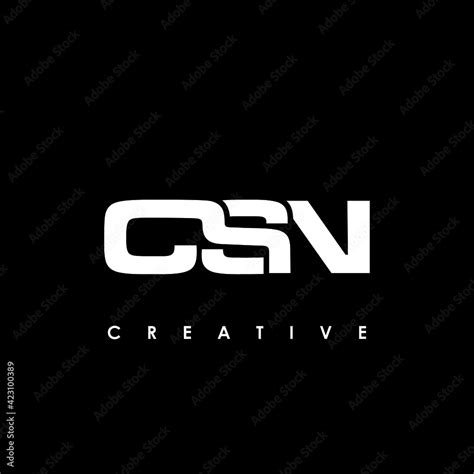 CSN Letter Initial Logo Design Template Vector Illustration Stock Vector | Adobe Stock