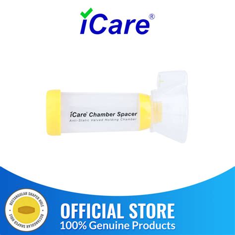 iCare® S2 Chamber Spacer (NO INHALER INCLUDED) for Kids with Medium Mask, Sealed Package, Clean ...