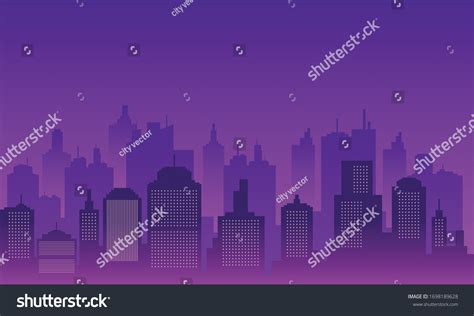 Silhouette Background City Night Skyscraper Stock Vector (Royalty Free) 1698189628 | Shutterstock