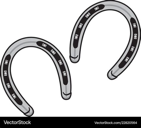 Colts horseshoe logo Royalty Free Vector Image