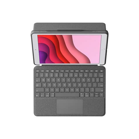 Logitech Combo Touch Keyboard Case for iPad (7th generation) - keyboard ...