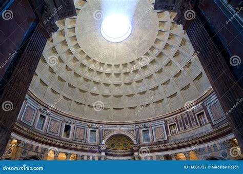 Inside the Pantheon, Rome, Italy Stock Image - Image of stone, historic: 16081737