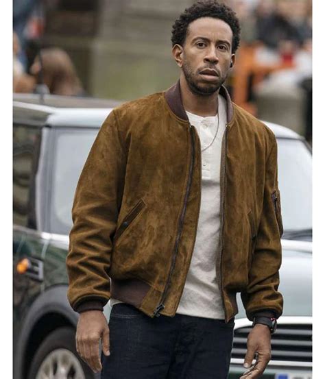 Buy Fast and Furious 9 Tej Parker Brown Suede Jacket