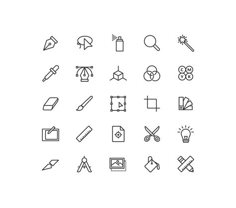 Free Graphic Design Icons (AI)