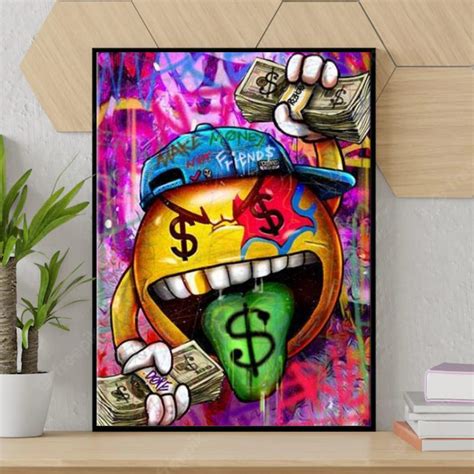 Dollar bills Graffiti WallArt – Drippy