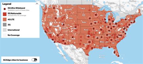 5G Ultra Wideband Coverage Map