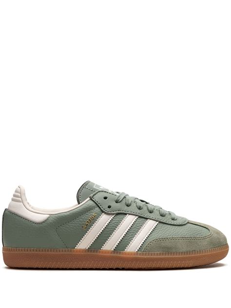 Adidas Originals Samba Og "green/white" Sneakers In Silver Green/chalkwhite | ModeSens