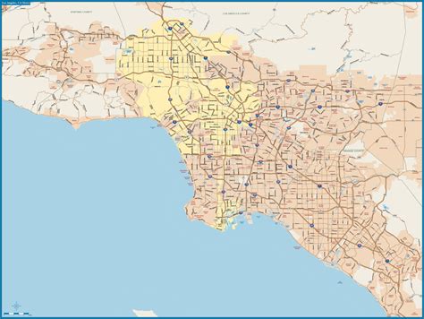 Los Angeles Ca Metro Map - United States Map