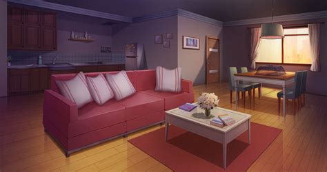 Anime living room background - paperkda