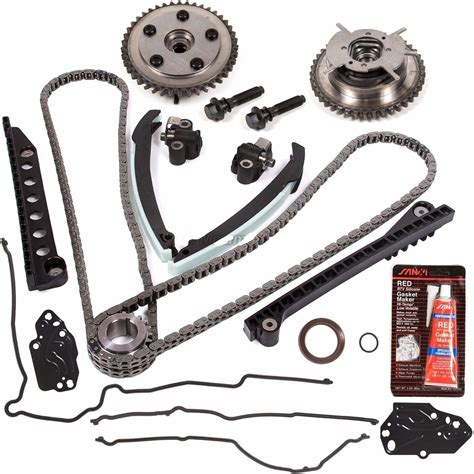 For Ford F150 LINCOLN 5.4 TRITON 3V Timing Chain Kit Cam Phaser Gasket ...