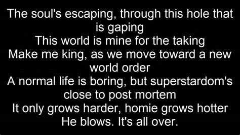 Lose Yourself Eminem Lyrics