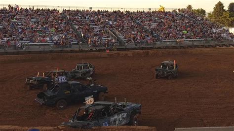 Sanpete County Fair Demolition derby Manti, Ut. 2019 Iron cars Heat #2 - YouTube