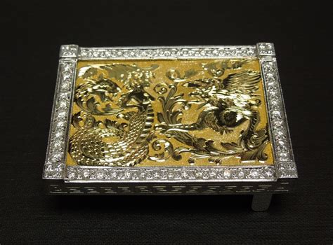 Men's Estate Gold GARDEN OF MEDUSA 4.75TCW Diamond Belt Buckle