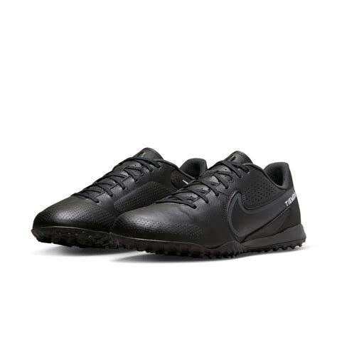 Nike Tiempo Legend 9 Academy Turf Soccer Shoes - Black/Dark Smoke Grey ...