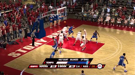 NCAA Basketball 10 Dynasty Mode EP. 1: First game - YouTube