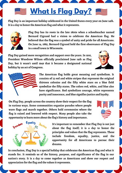 Flag Day: 5 Reading Comprehension Passages | Made By Teachers