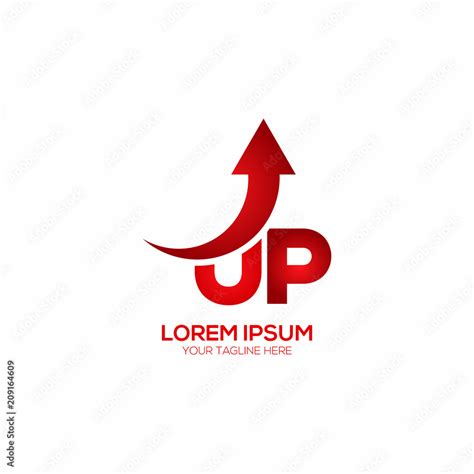 up logo design Stock Vector | Adobe Stock