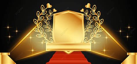 Luxury Golden Shield Award Ceremony Background