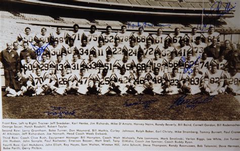 Autographed 1969 Jets Super Bowl Team 11x14 Photo