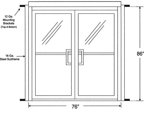 Standard Commercial Glass Door Sizes - Glass Door Ideas