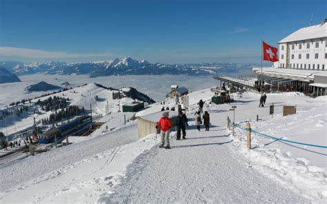 Mt Rigi winter hike • Panorama trail from Rigi Kulm