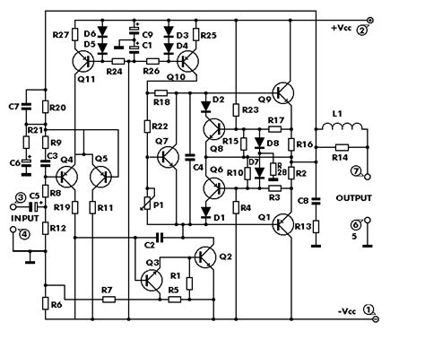 100v Power Amplifier Circuit Diagram