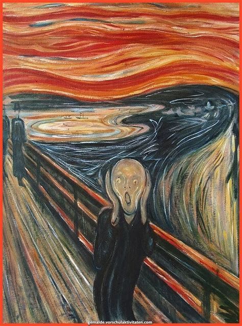 Elegante Oil-painting (Scream) by Edvard Munch famous oil painting on canvas for wall decoration ...