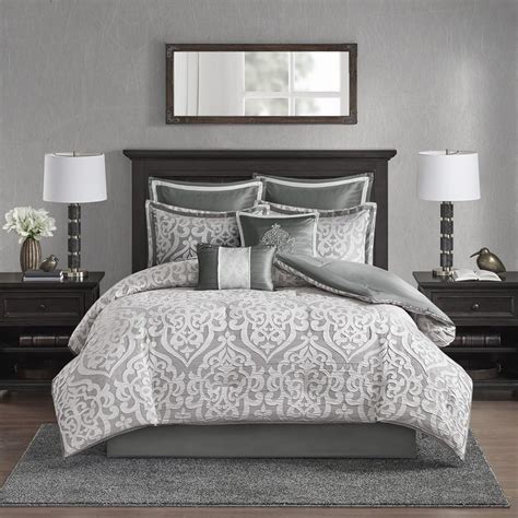 Best California King Bedding Gray Purple - U Life