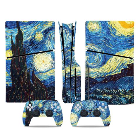 The Starlight Night Art PS5 Slim Skin Sticker Cover - ConsoleSkins.co