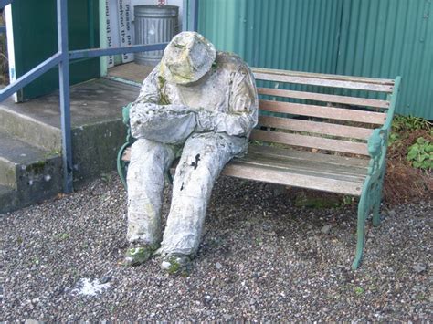 Paper Mache sculpture of person reading... © Nick Mutton 01329 000000 cc-by-sa/2.0 :: Geograph ...
