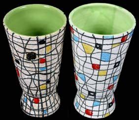 Guildcraft Italia pottery Vases Mondrian | Pottery vase, Pottery, Italian pottery