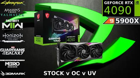 MSI RTX 4090 Gaming Trio Stock vs Overclock vs Undervolt Test in 7 Games | 4K Max Settings R9 ...