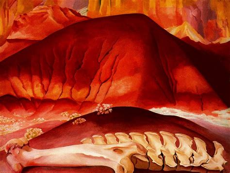 Red Hills and Bones - Georgia O'Keeffe - WikiArt.org - encyclopedia of ...