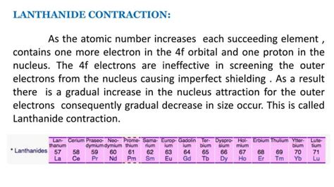 Lanthanide contraction