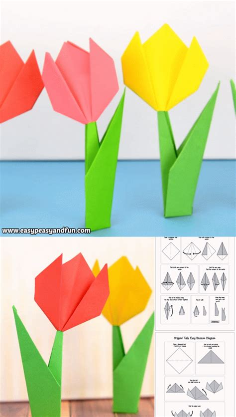Origami für Anfänger. Leichte Osterhasen basteln. Für Kinder ab 2 Jahren zum Falten. | Origami ...