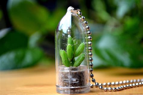 Mini Cactus Terrarium Keychains | The Green Head