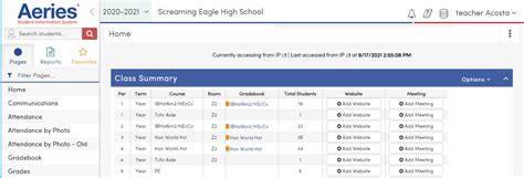 Intro to the Teacher Portal : Aeries Software